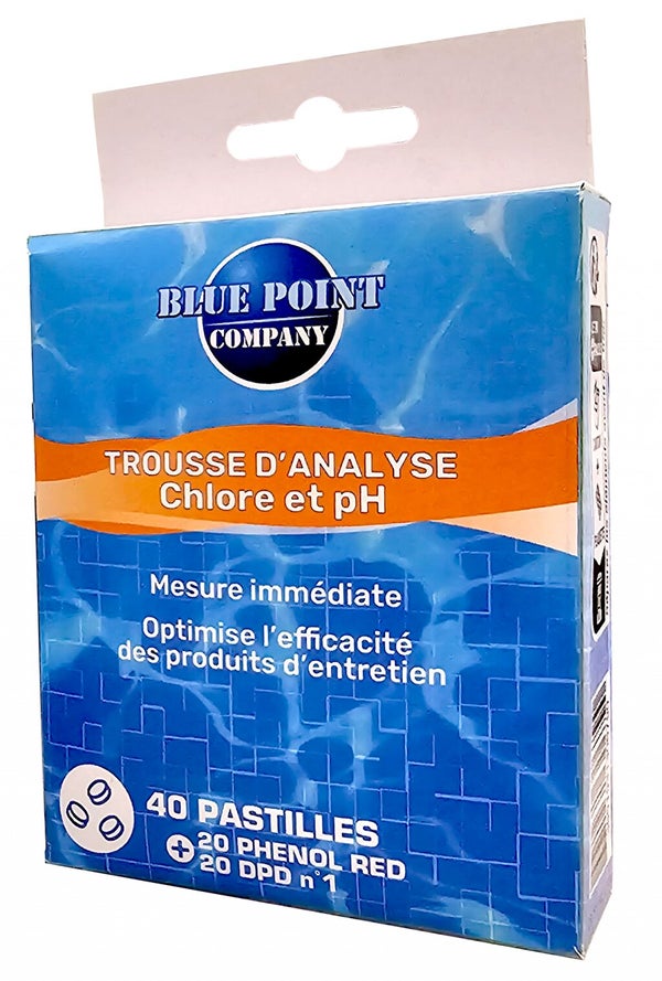 Trousse d'analyse de chlore pH, pastilles