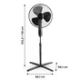Ventilateur sur pied ALTONA 4 40 cm 45 w EQUATION noir