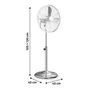 Ventilateur sur pied COOMA 4 40 cm 45 w EQUATION nickel