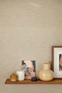 Papier peint intissé Paillage osier beige