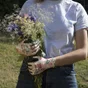 Gants fleur rose GEOLIA T7 S