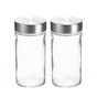 Lot de 2 pots à épices couvercle inox DELINIA