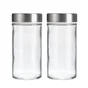 Lot de 2 pots à épices couvercle inox DELINIA