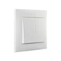 Double interrupteur, LEXMAN Lika, blanc