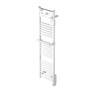 Sèche-serviettes électrique à inertie fluide étroit Actibain Noirot 500W blanc