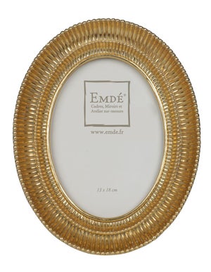 Cadre Ovale, H.18 x l.13 cm doré, EMDE DUMONT