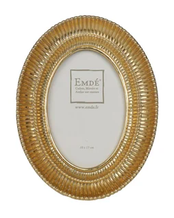 Cadre Ovale, H.15 x l.10 cm doré, EMDE DUMONT