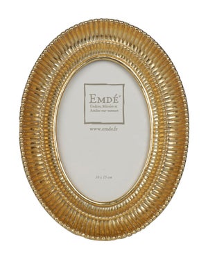 Cadre Ovale, H.15 x l.10 cm doré, EMDE DUMONT