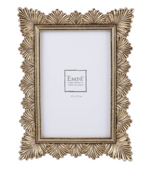 Cadre Feuilles, H.15 x l.10 cm doré, EMDE DUMONT