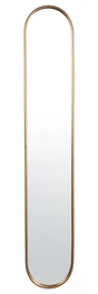Miroir ovale Oblong doré, l.20 x H.115 cm EMDE DUMONT