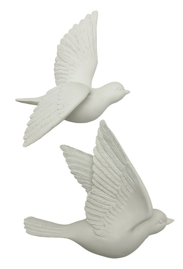 Décoration murale Oiseaux EMDE l.15 x H.12.5 cm