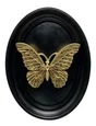 Décoration murale Papillon, noir et doré EMDE l.20.5 x H.26.5 cm