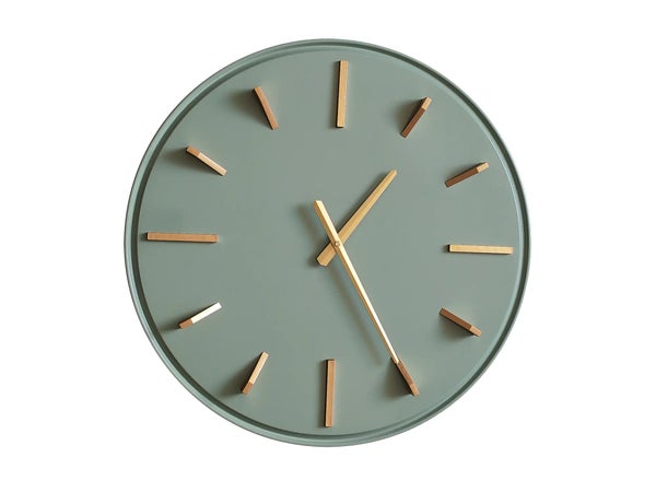 Horloge Sauge EMDE vert Diam.51.5 cm