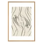 Toile imprimée Lignes abstraites l.65 x H.97 cm