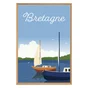 Toile imprimée Voile Bretagne l.65 x H.97 cm