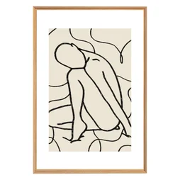Toile imprimée Silhouette l.65 x H.97 cm