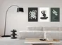 Toile imprimée Silhouette l.65 x H.97 cm
