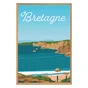 Toile imprimée Plage Bretagne l.65 x H.97 cm