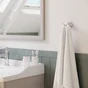 Crochet pour salle de bains fixation au choix double SENSEA Charm chromé