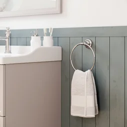 Anneau porte serviette fixation au choix SENSEA Charm chromé