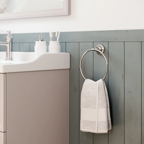 Anneau porte serviette fixation au choix SENSEA Charm chromé