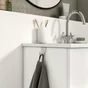Crochet pour salle de bains sur meuble simple SENSEA Essential chromé