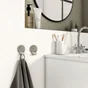 Lot de 2 crochets pour salle de bains fixation au choix simple SENSEA Essential chromé