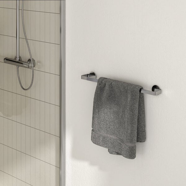 Porte serviette fixation au choix SENSEA Essential 50 cm chromé