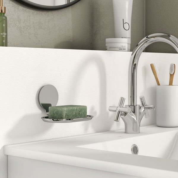 Porte savon fixation au choix SENSEA Essential chromé
