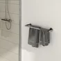 Porte serviette double fixation au choix, SENSEA Essential, 50 cm, chromé