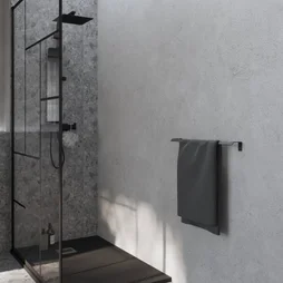 Porte serviette à visser SENSEA Studio 50 cm noir