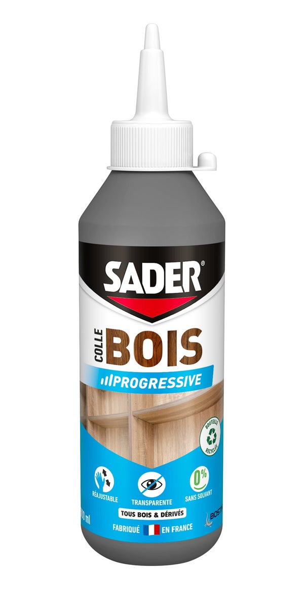 Colle d'assemblage vinyl bois interieur sech.progressif sader 500ml