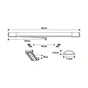 Réglette led, okha, 60cm, 1500lm 4000k, blanc, INSPIRE