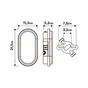 Hublot extérieur led integré, ovale ezy 21cm, 1620lm, ip65, blanc, INSPIRE