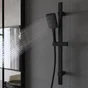 Barre de douche, SENSEA Studio, noir, 60 cm