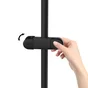 Barre de douche, SENSEA Easy, 58 cm, noir