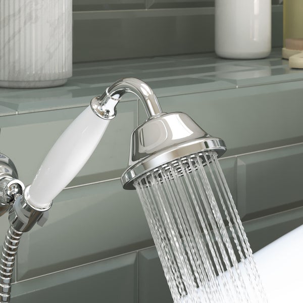 Pommeau de douche 1 jet, SENSEA Charm chromé