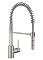 Mitigeur de cuisine avec douchette DELINIA Tomas acier mat