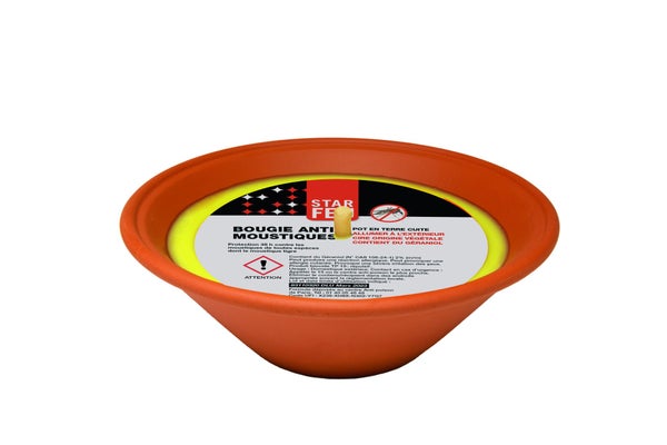 Bougie anti-moustiques terre cuite d150 mm