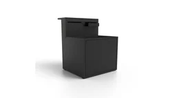 Plan de travail acier pour plancha FORGE ADOUR, noir