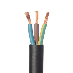 Cable electrique 3G 1.5mm? h07rn-f L.10m, noir