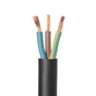Cable electrique 3G 1.5mm? h07rn-f L.10m, noir