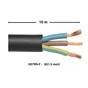 Cable electrique 3G 1.5mm? h07rn-f L.10m, noir