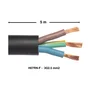 Cable electrique 3G 2.5mm? h07rn-f L.5m, noir