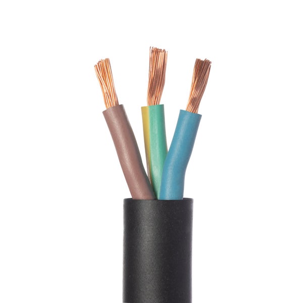 Cable electrique 3G 2.5mm? h07rn-f L.10m, noir