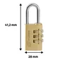 Cadenas à code STANDERS laiton, l.43 mm