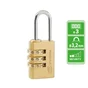 Cadenas à code STANDERS laiton, l.21 mm