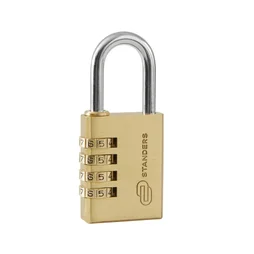 Cadenas à code STANDERS laiton, l.38 mm