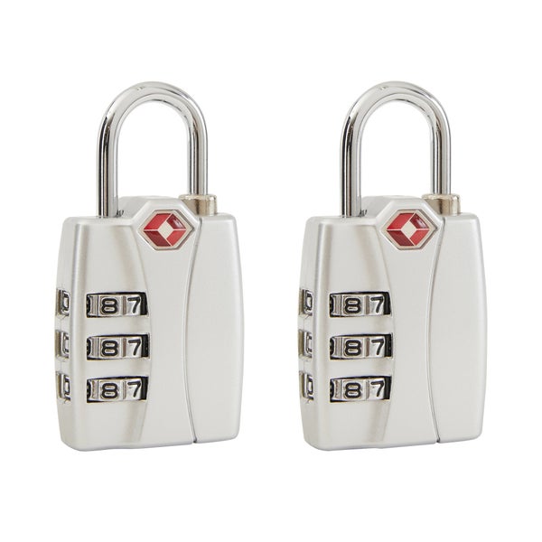Lot de 2 cadenas à code STANDERS zamak, l.30.9 mm