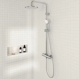Colonne de douche thermostatique, SENSEA Essential, Chrome